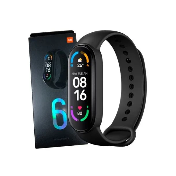 smart band XIAOMI MI BAND M6 BLACK AMOLED ORIGINAL (reloj)