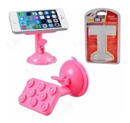 Soporte de celular para auto con sopapa económico Inclinación ajustable Compatible con todos los Smartphone