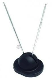 Antena Tv Con Base 3 Elemento Portatil Aire Comun Fm 1° Htec