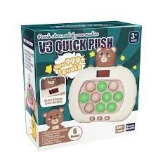V3 QUICK PUSH POP IT GAME MACHINE CON PANTALLA( GH-002 ) 3YRS+ - Kiddy Zone, quick push pop game