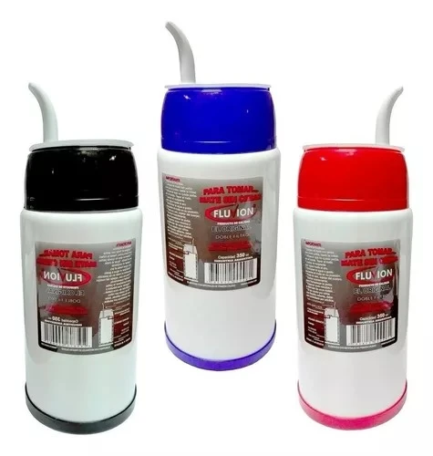 Mate Listo Termo Autocebante Automático 350 Cc Fluvión Color Surtidos