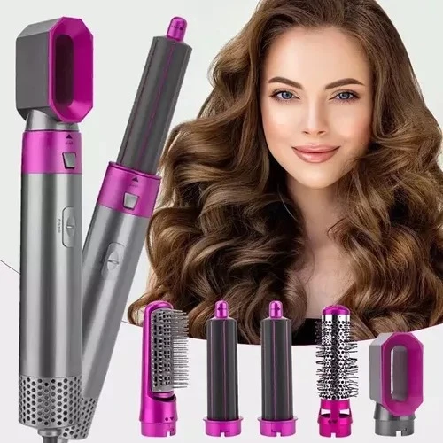 Set Moldeador 5 En 1 Secador De Pelo Cepillo Electrónico SP13 SEIS