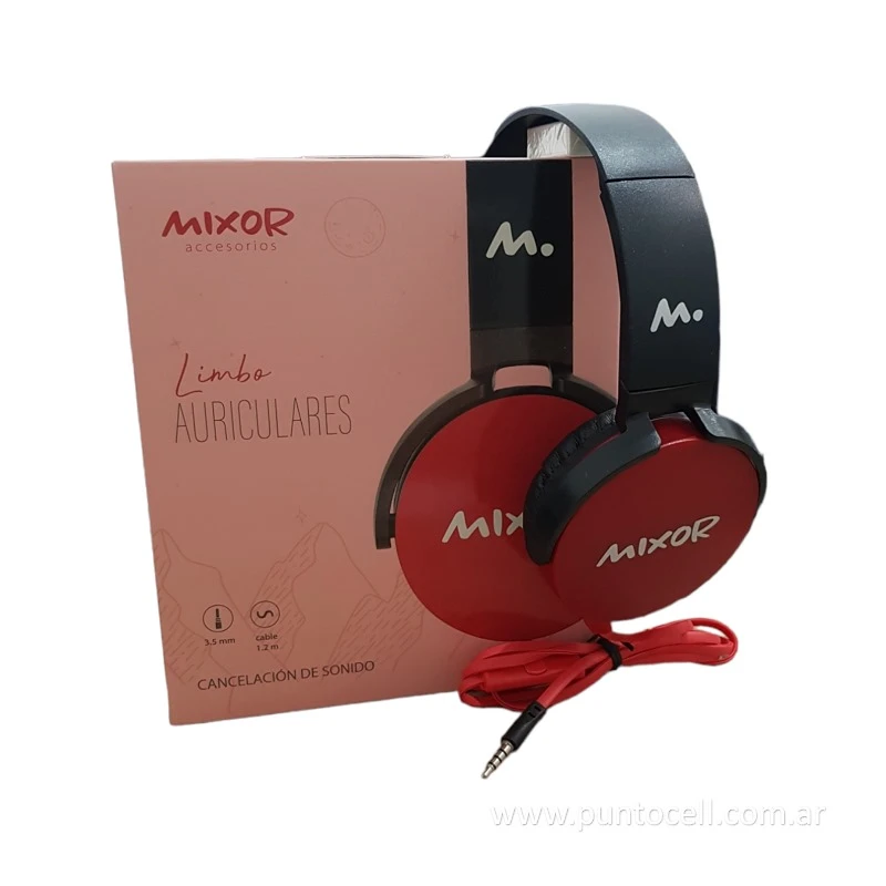 AURICULAR VINCHA MIXOR LIMBO MOD75 XB550 COLORES