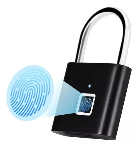 Candado Con Huella Digital Hogar Tactil Resistente Agua