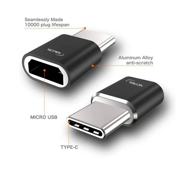 Adaptador Tipo C (m) A Micro Usb (h) Netmak Nm-c103