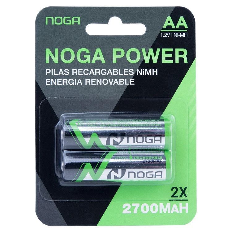 2 Pilas Doble AA Noga 2900ma RecargableX2