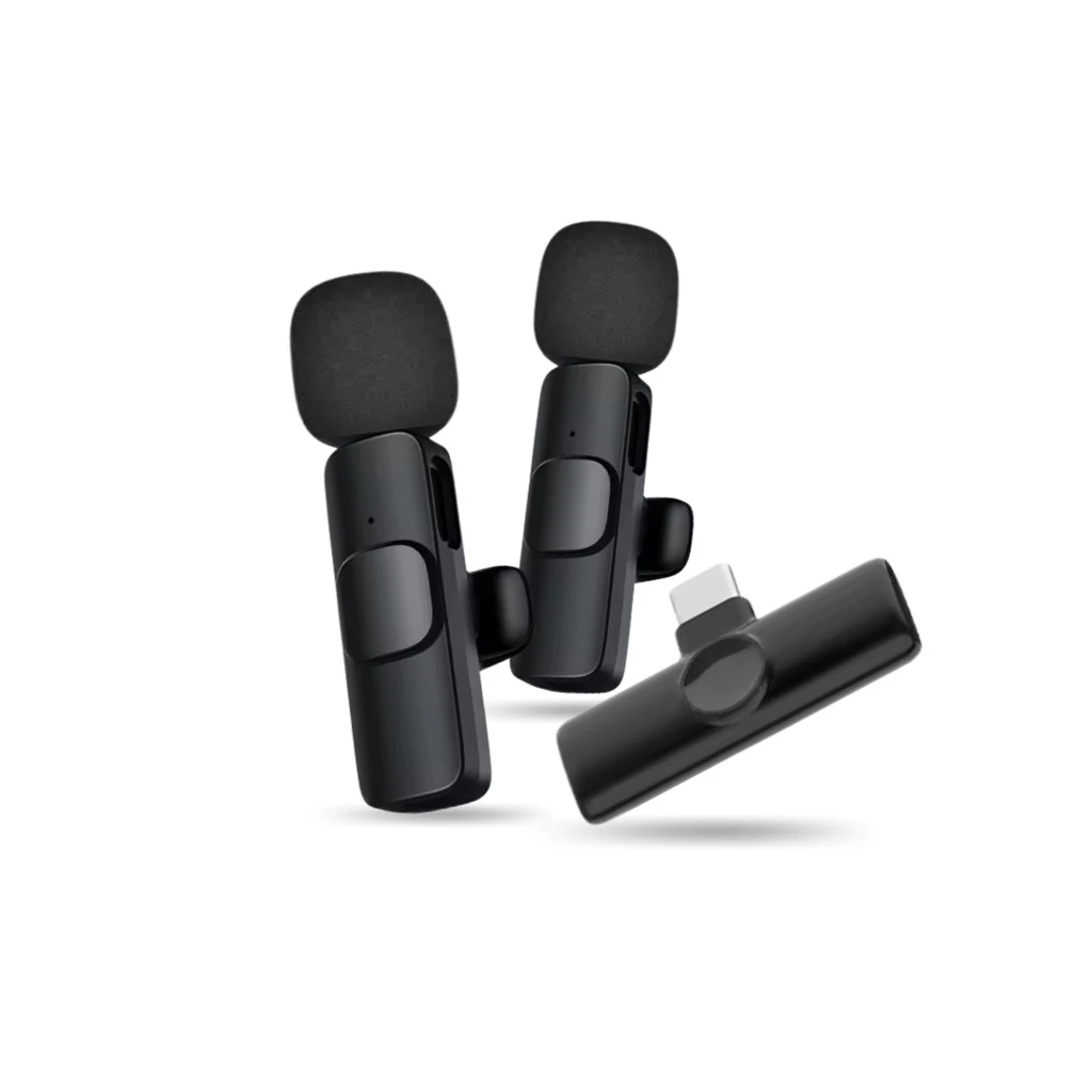 Micrófono Corbatero Inalámbrico Por iphone con 2 microfono