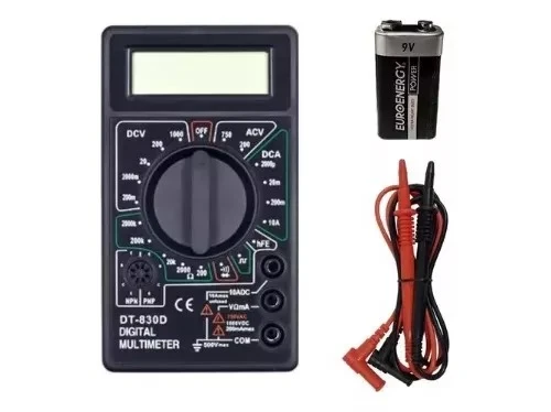 Multimetro Digital Tester Con Bateria DT-830B