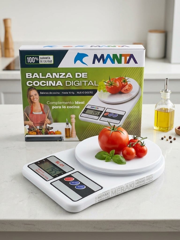 Balanza Sf-400 Para Cocina Repostería O Peluquería 10 Kg Color Blanco