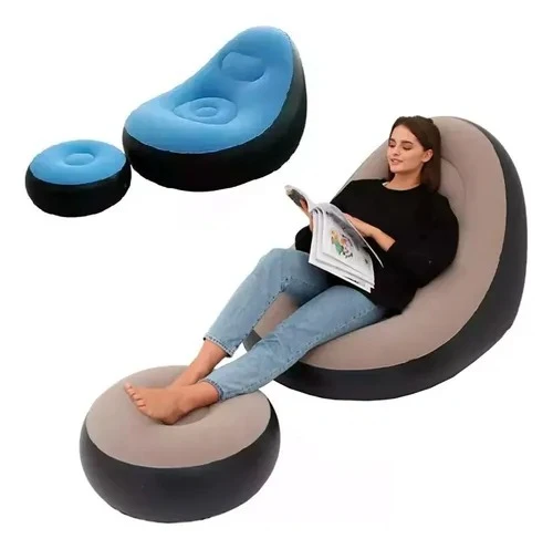 SILLÓN INFLABLE CON APOYA PIES E INFLADOR TOKYO