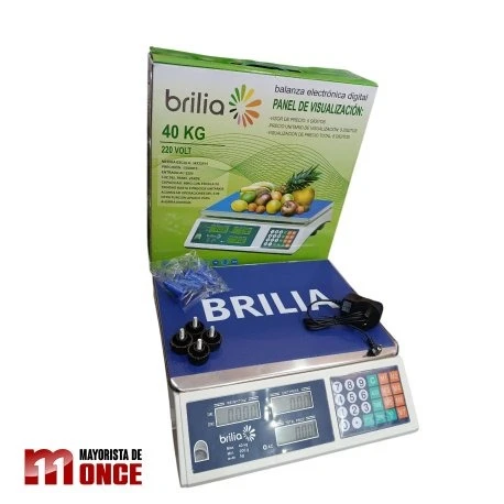 balanza electronica digital 40 kilo brilia