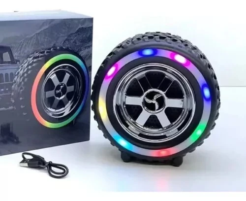 Parlante Bluetooth llanta G2389 10w Con Luz Led
