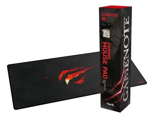 Mouse Pad gamer Havit HV-MP861 de goma xl 30cm x 70cm x 3mm negro/rojo
