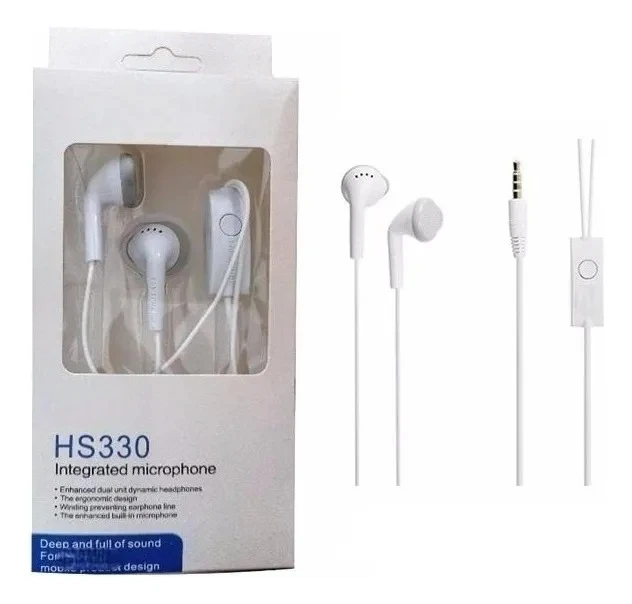 Auriculares Para Samsung Jack 3.5 Blancos Con Cable Blanco