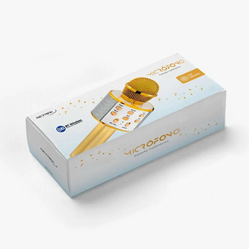 Microfono Karaoke Bluetooth Parlante NM-MC20 netmak