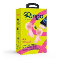 Ringo Mic Doble con cortaviento con ficha C + adaptador Lightning