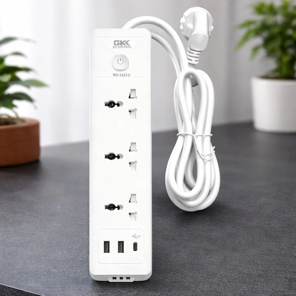 ZAPATILLA CON 2USB Y USB-C cable 1.5mts