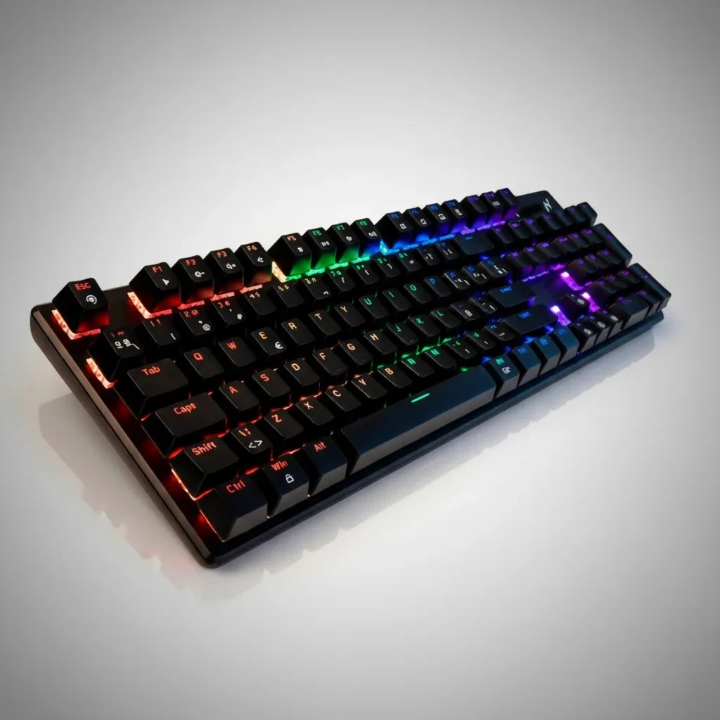 Teclado Mecánico Noganet Ganon 80% Cherry MX Blue RGB con Teclas Anti-Ghost