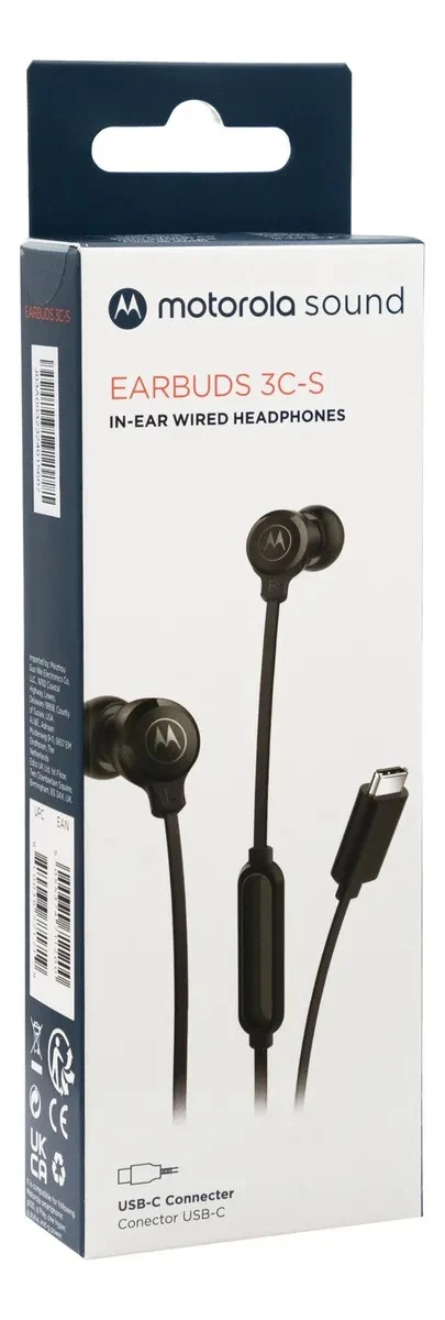 Auriculares Motorola Earbuds 3c-s ORIGINAL type C