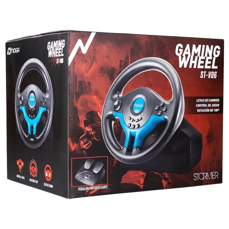VOLANTE GAMER STV06 PARA PC PS4 PS3 XBOX Y SWITCH NOGA