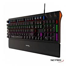 Teclado Mecánico Netmak Nm-legend Rgb Switch Azul Español Ñ Formato 100%