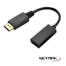 CONVERSOR DISPLAYPORT A HDMI NETMAK NM-C102