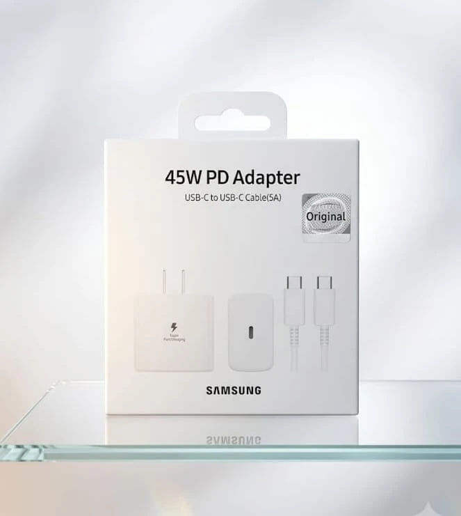 CARGADOR 220V TIPO C SAMSUNG 45W + CABLE type c a type c (EP-TA845) calidad ORIGINAL