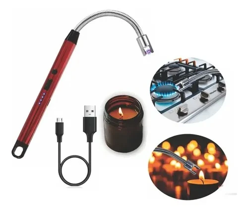 Chispero encendedor electrico recargable portatil usb Arc Bbq Lighter x-514 [sin cambio]