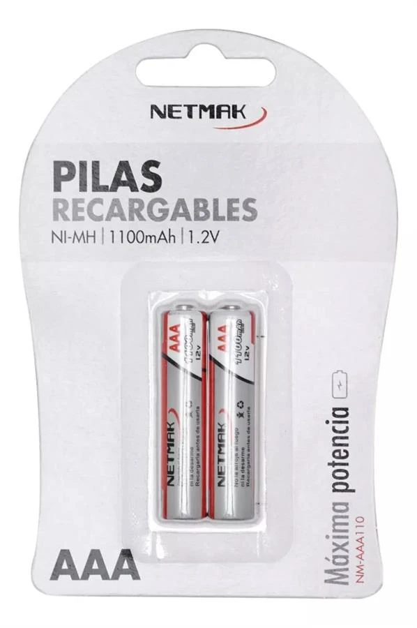 Pilas Recargable Netmak Nm-aaa110 Aaa Blister x2