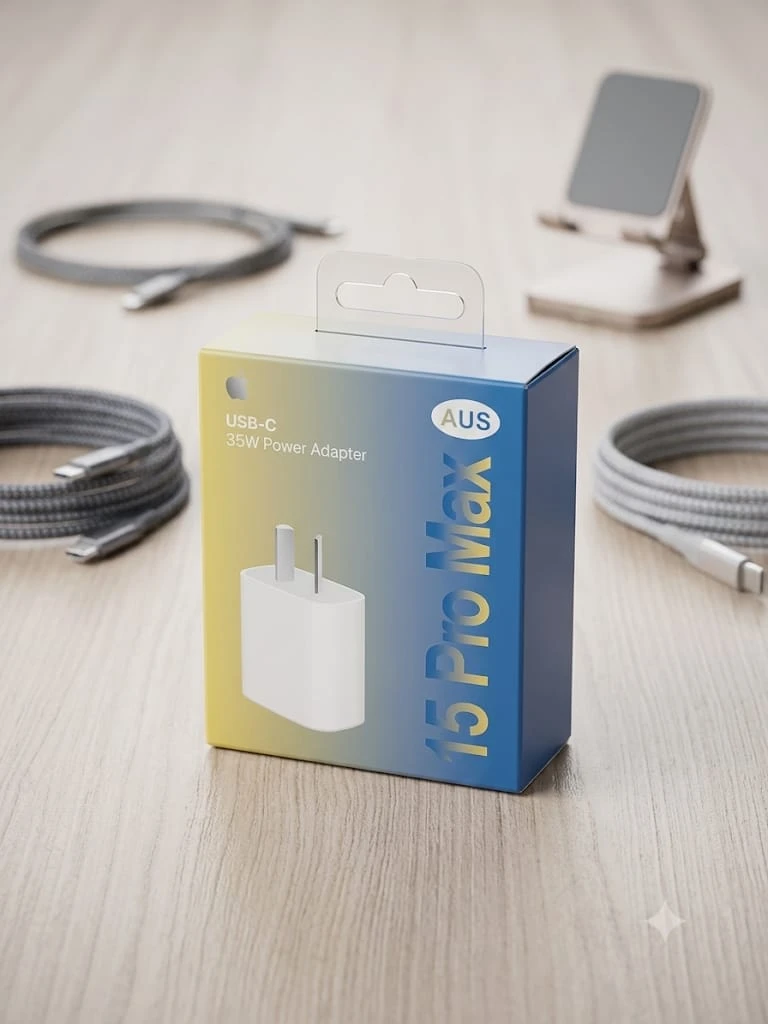 Adaptador Usb-c 35w Pata Argentina Para iPhone APPLE 15 pro MAX