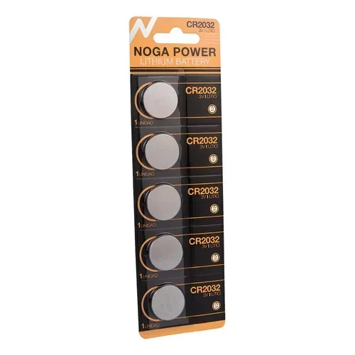 Pila Noga Cr2032 Botón - Pack De 5 Unidades
