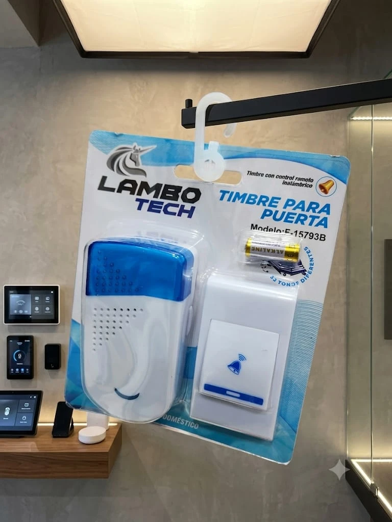 timbre con enchufe inalambrico lambo tech