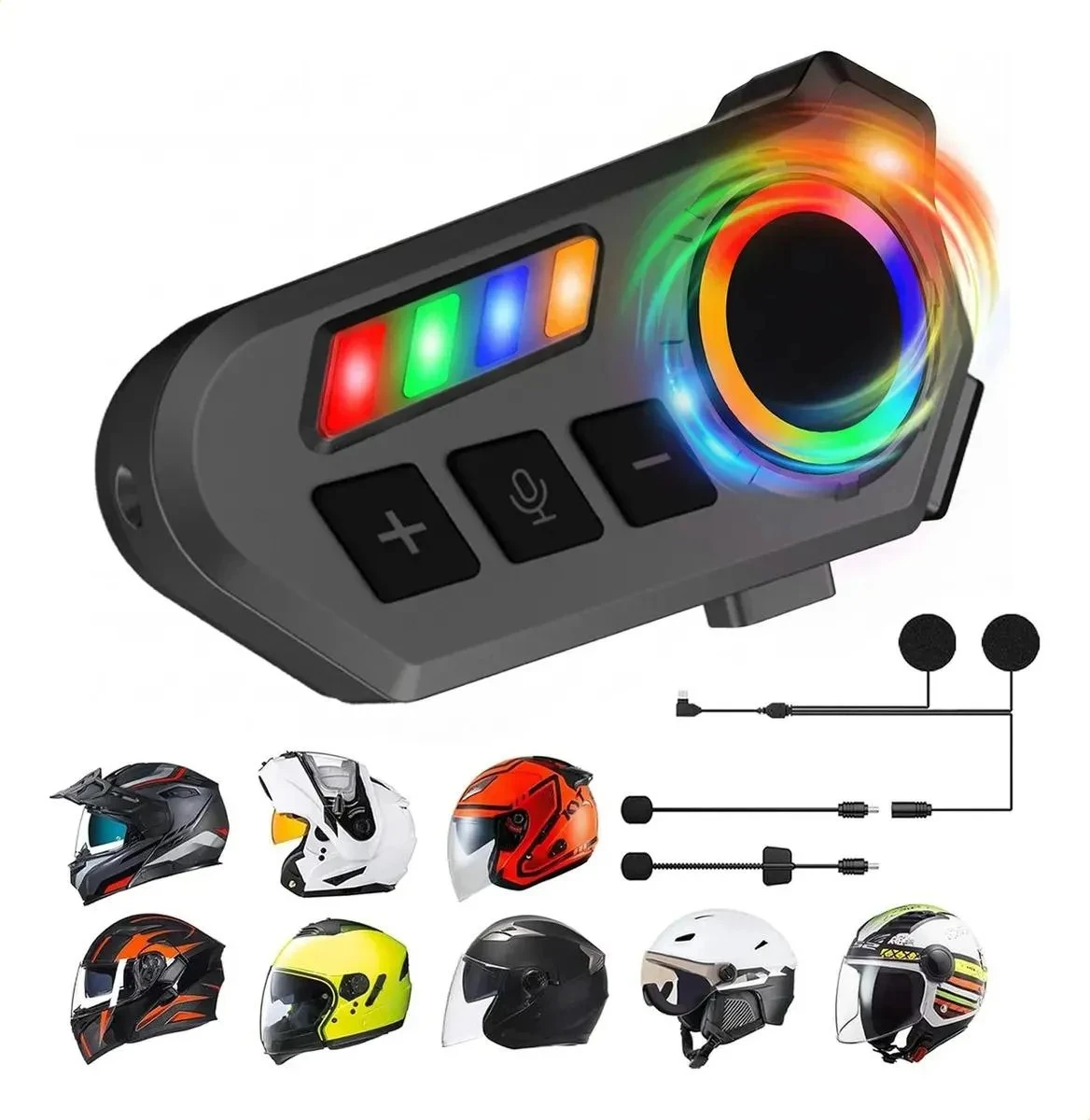 Intercomunicador Bluetooth6.0 Para Casco De Moto Impermeable K06A