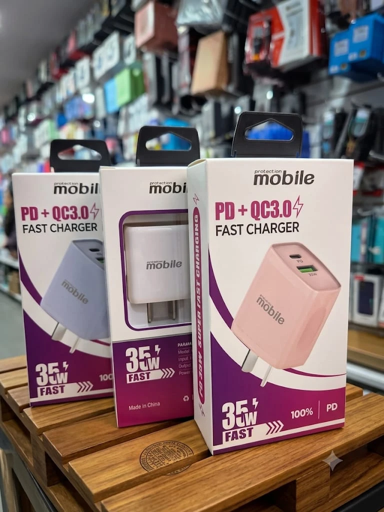 Cargador pm 35w turbo con cable type c a type c MOBILE