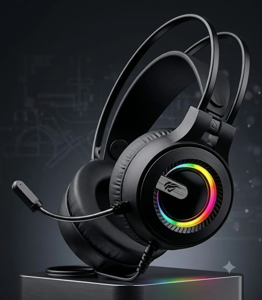 Auriculares Gamer Havit H2040d con Micrófono y Luces RGB