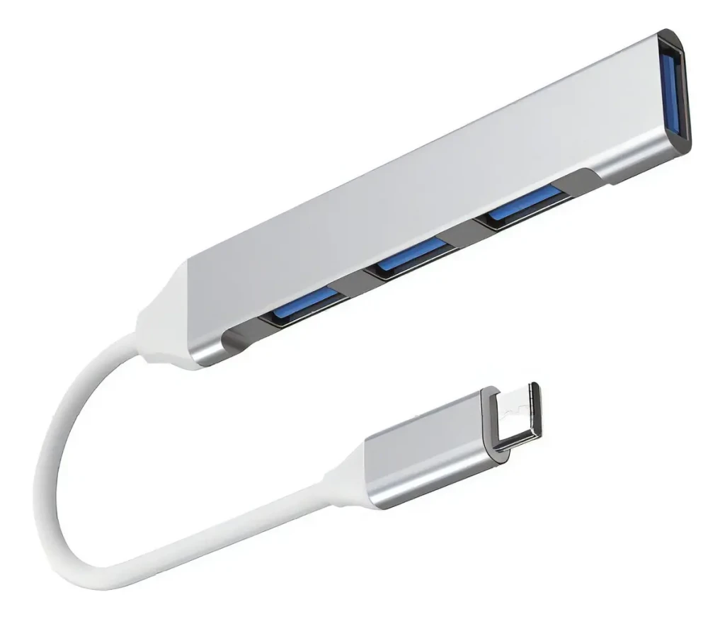 Hub USB-C Netmak NM-AC09 4 Puertos USB 2.0 y 3.0 Para Macbook