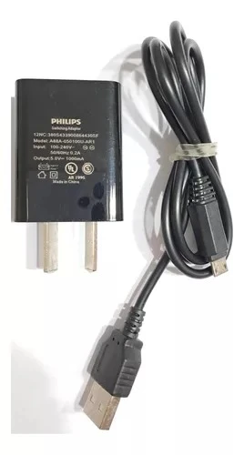 cargador rapida 2a micro usb philips original